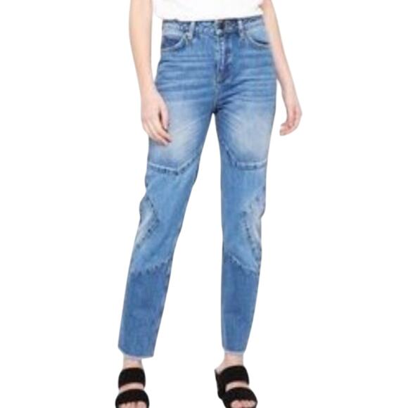 Sandro Misty Star Stitched Straight High-Rise Jeans EU Size 40 US Size 10 - Picture 15 of 15